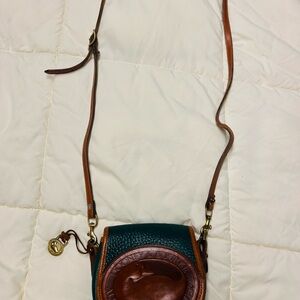 Dooney & Bourke Teal and Tan Crossbody Bag